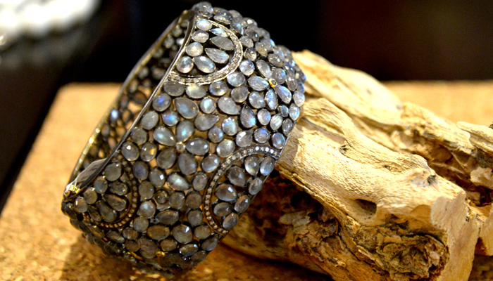 Moonstone cuff