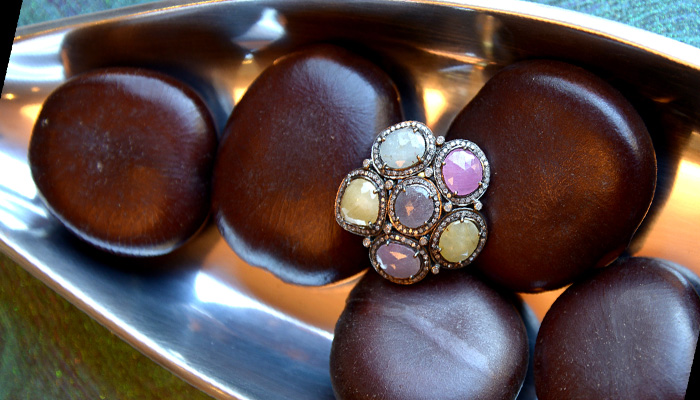 Cool wrap bracelets with diamond elements by Renee Shepperd